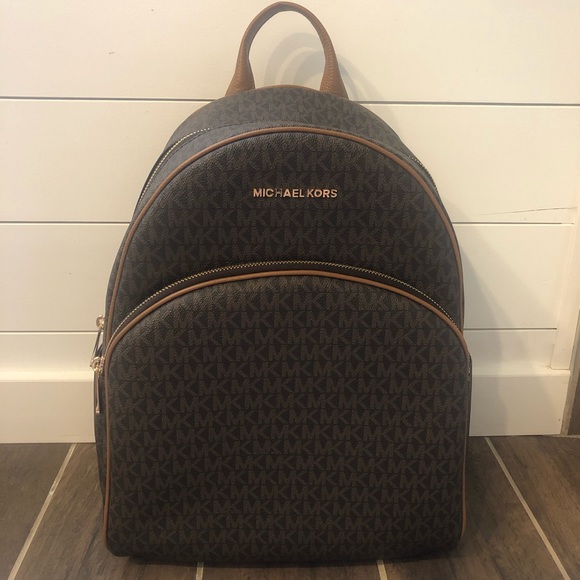 abbey large logo backpack